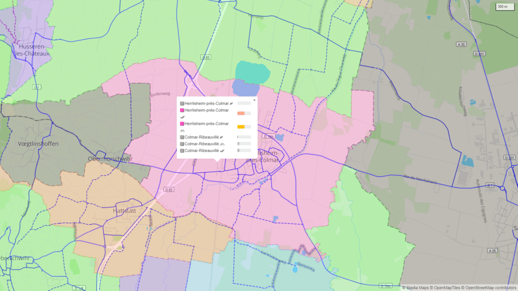 barre progression et couleur commune carte wander earth