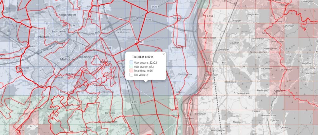 taille carre tuiles statshunters