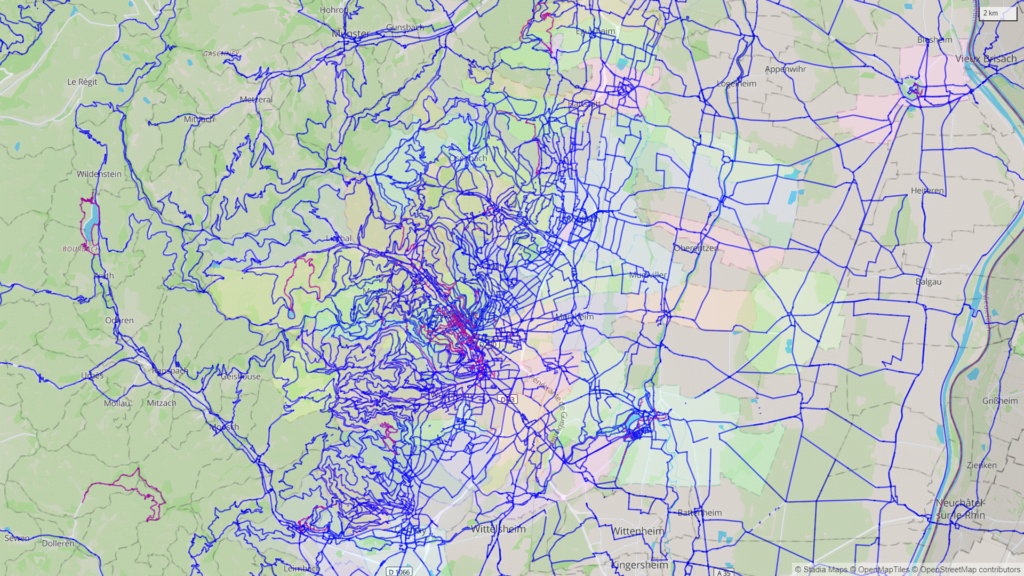 carte wandrer earth passage trace strava