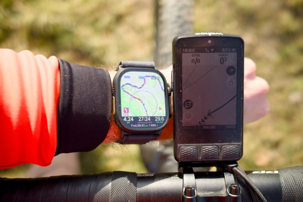 Pourquoi je suis passé d’une Garmin à une Apple Watch Ultra 3 8 Différence de luminosité entre l’Apple Watch Ultra 3 et le Wahoo Roam 3